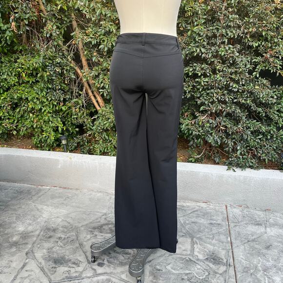 Theory Wool Blend Wide Leg Black Trousers Women’s 4 Dress Pants - Picture 2 of 10